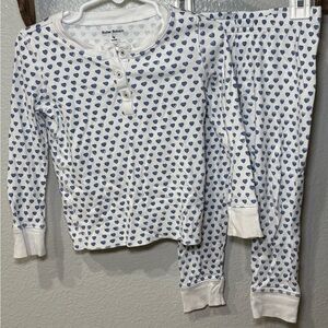 Roller Rabbit White and Blue Heart Pajama Set